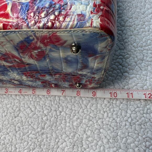 Brahmin Amelia Melbourne Bucket Bag Valor, Red, Blue and White - Picture 10 of 13